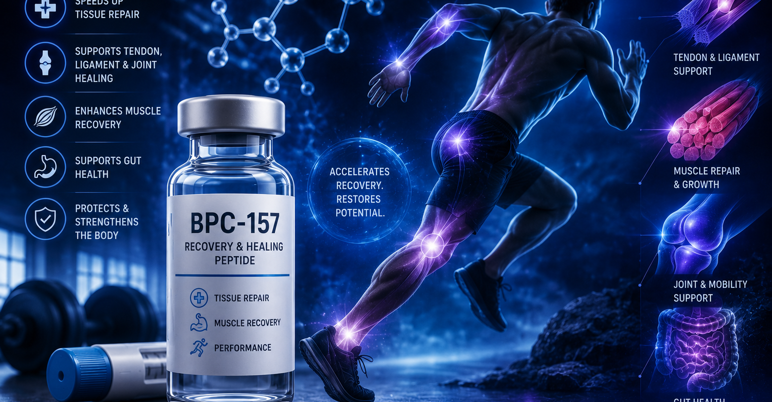 BPC-157 recovery, BPC-157 healing peptide, BPC-157 muscle recovery, peptide for injury healing
