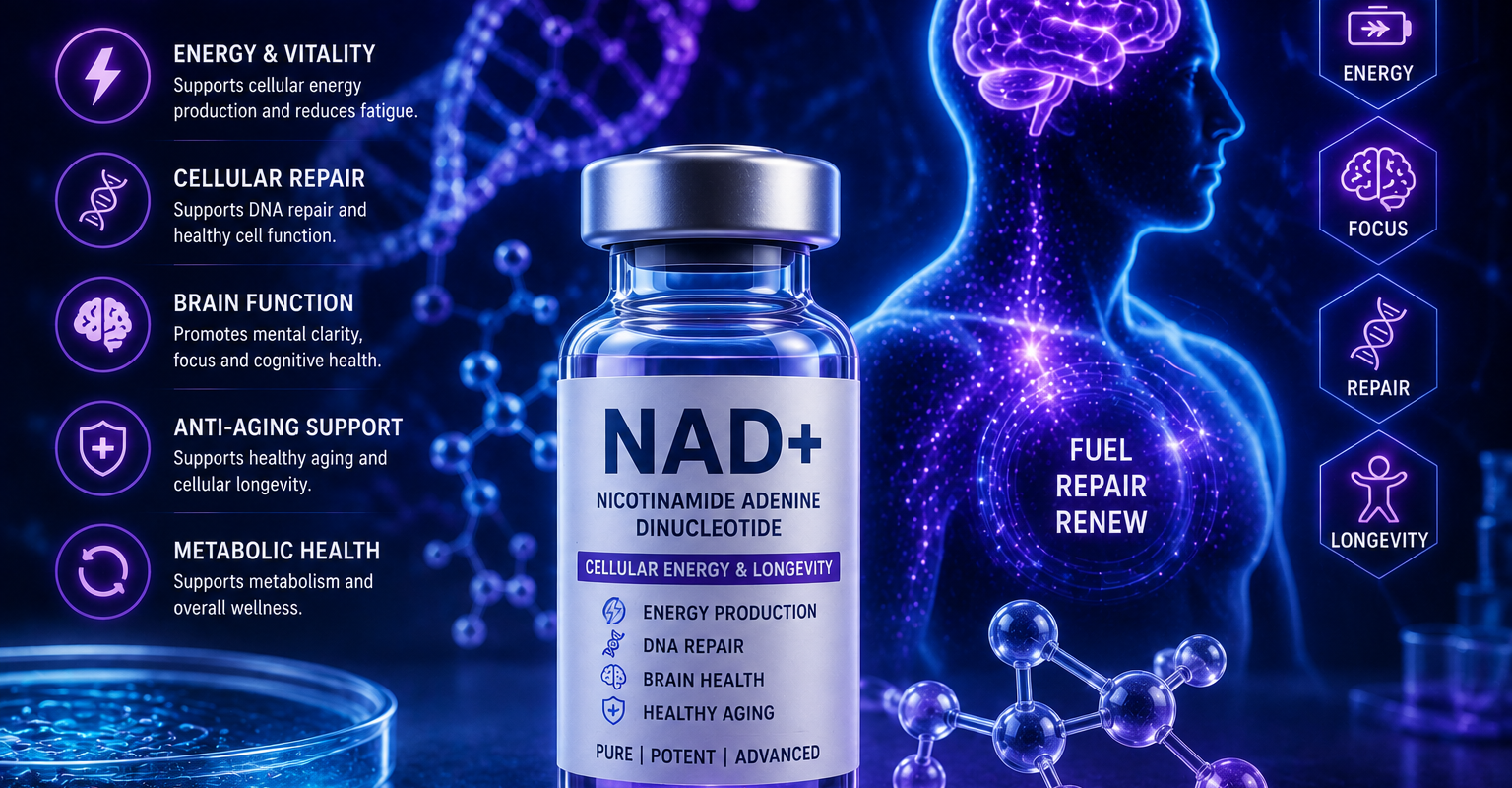 NAD+ anti-aging, NAD+ energy support, NAD+ longevity, NAD+ brain function